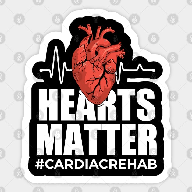 Cardiac Rehab Hearts Matter Sticker by Clawmarks